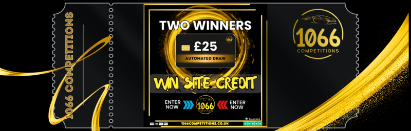 Win £25 Site Credit at 1066 Competitions - 2 Winners!