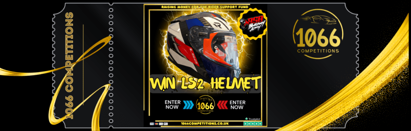 Win an LS2 Carbon Fiber Motorbike Helmet raising money for the rider support fund