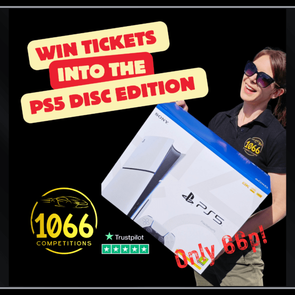 WIN 20 TICKETS INTO THE PS5 OR £400 CASH - ONLY 66P