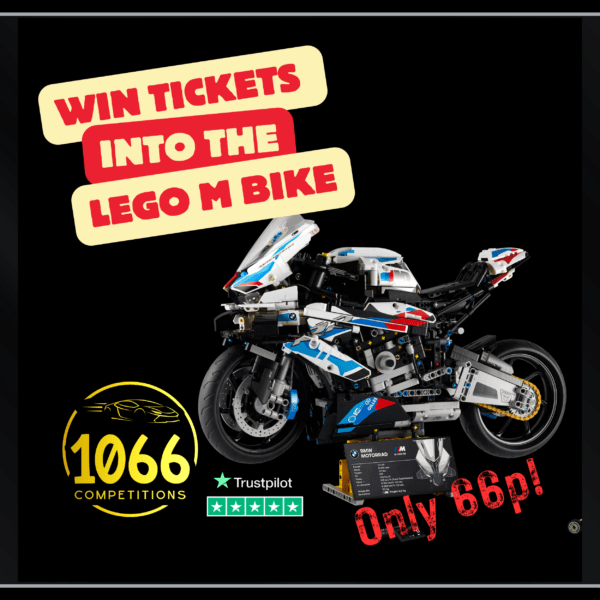 WIN 20 TICKETS INTO THE LEGO M BIKE OR £150 CASH COMP- ONLY 66P