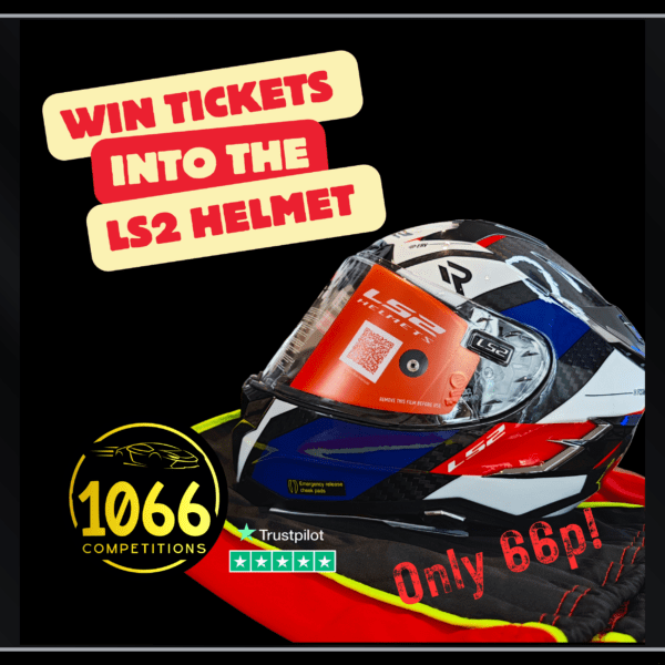 WIN 10 TICKETS INTO THE LS-2 HELMET COMP - ONLY 66P