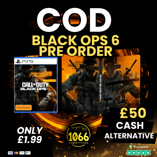 BLACK OPS 6 PREORDER + STEELBOOK (ONLY 66 TICKETS)