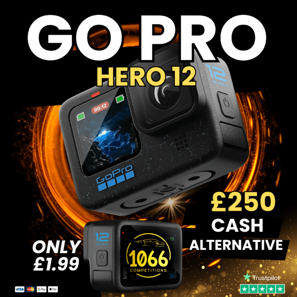 Win a GoPro Hero 12 Black or £250 Cash Alternative