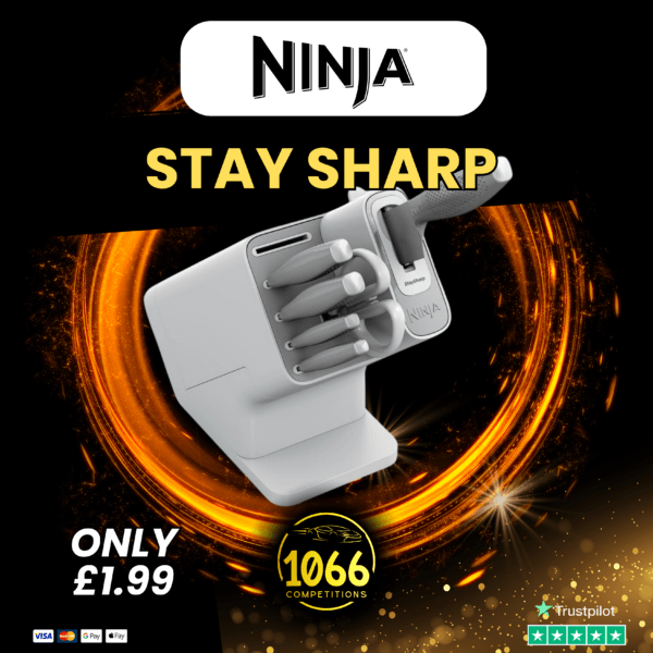 WIN NINJA STAYSHARP KNIFE SET (WHITE)