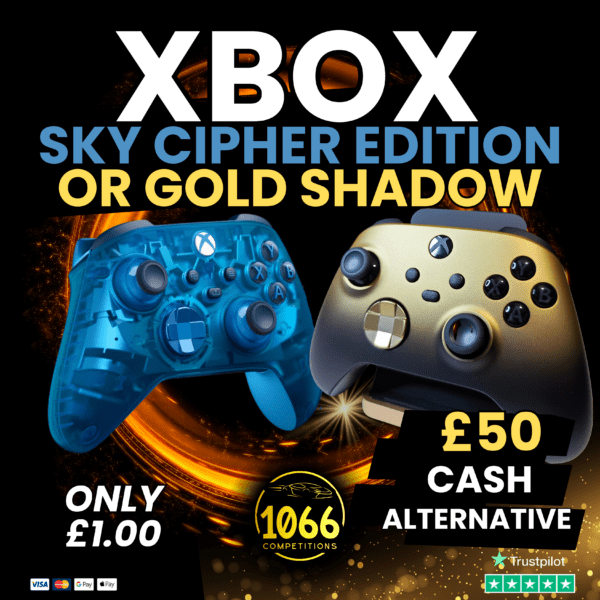 XBOX SKY CIPHER OR GOLD SHADOW SPECIAL EDITION CONTROLLER