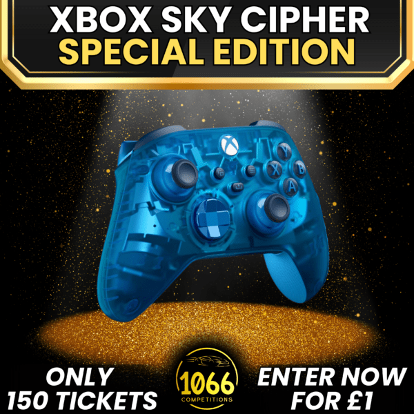 Xbox Sky Cipher Special Edition controller prize at 1066 Competitions.