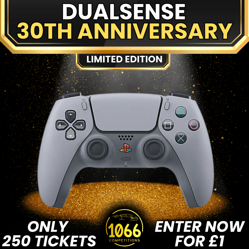 DualSense 30th Anniversary Limited Edition controller prize at 1066 Competitions.