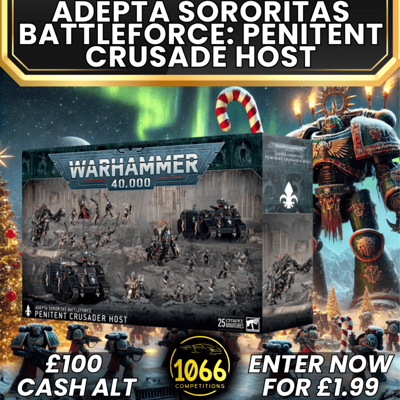 Warhammer 40k Adepta Sororitas Penitent Crusade Host prize at 1066 Competitions.