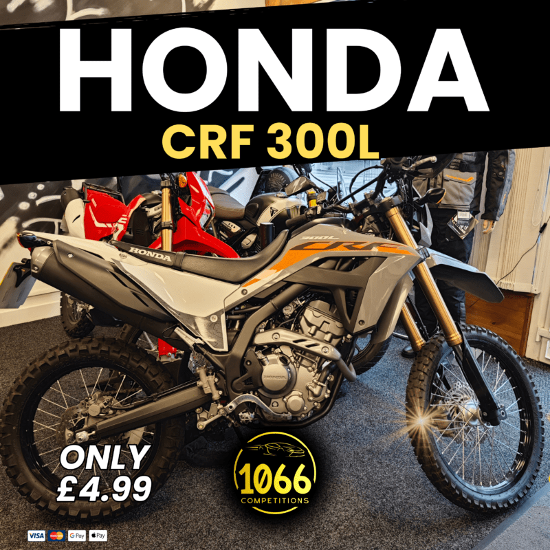 Limited Edition 2023 Honda CRF 300L in Arrow Grey with £5,000 credit option at 1066 Competitions.