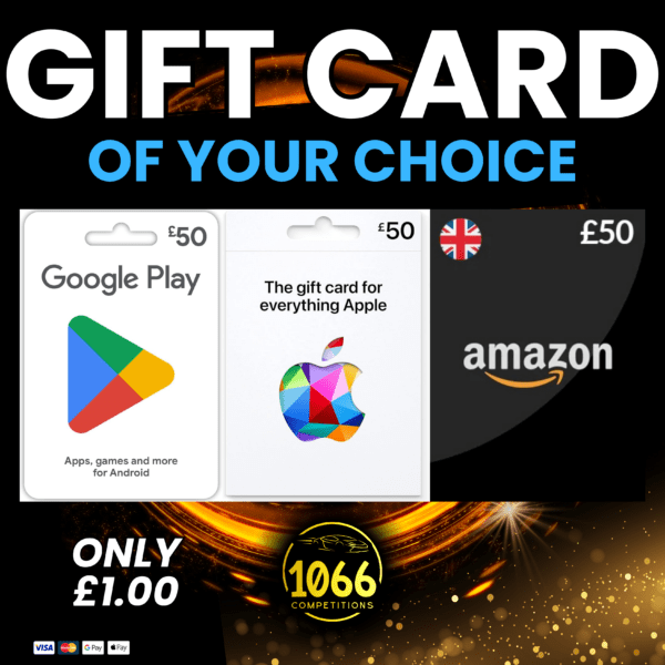 £50 GIFT CARD OF YOUR CHOICE - APPLE - GOOGLE PLAY - AMAZON #1