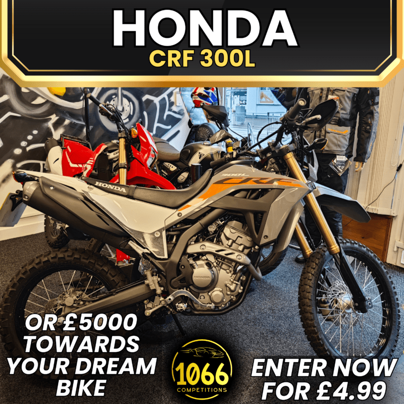 Limited Edition 2023 Honda CRF 300L in Arrow Grey with £5,000 credit option at 1066 Competitions.