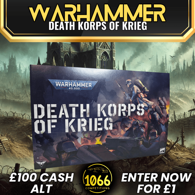 Warhammer 40K Death Korps of Krieg Boxed Set – Win this premium Astra Militarum army for just £1!