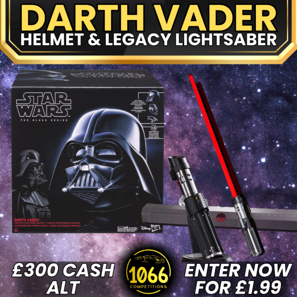 The Ultimate Star Wars Bundle – Win Darth Vader’s iconic helmet and lightsaber or take £300 cash!