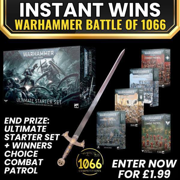 Win the Warhammer 40K Ultimate Starter Kit & Combat Patrol – 1066 tickets available, just £1.99!