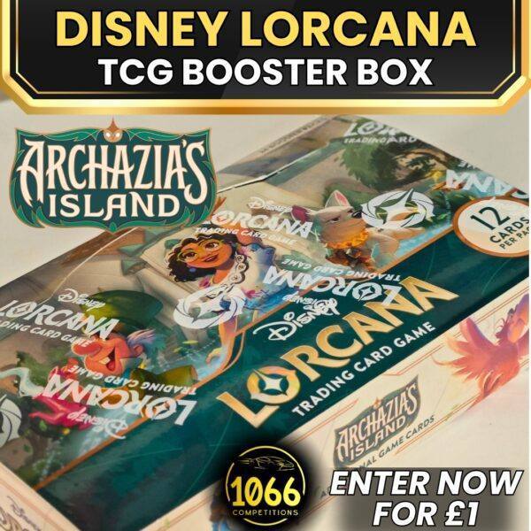 Win a Disney Lorcana Pre-Release Booster Box – Just £1 per entry!