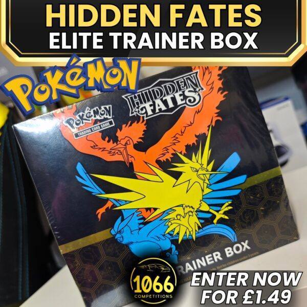 Win a Pokémon Hidden Fates Elite Trainer Box – Just £1.49 per entry!